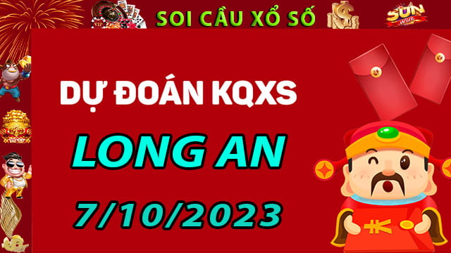 Soi cầu xổ số Long An 7/10/2023 - Dự đoán XSMN tại SunWin