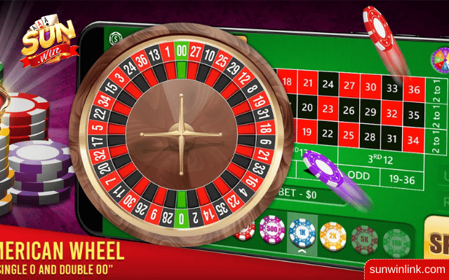 Trải nghiệm ứng dụng Roulette phiên bản xanh chín ở Sunwin