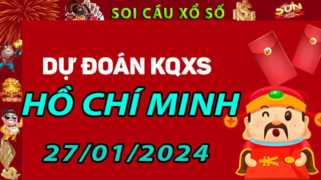 Soi cầu xổ số Hồ Chí Minh 27/01/2024 - Dự đoán XSMN ở SunWin