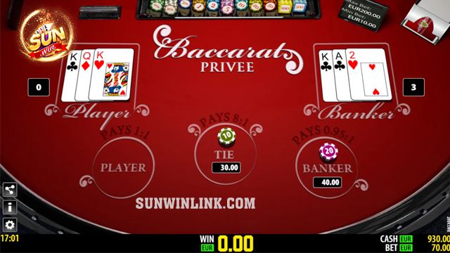 Phù hợp trên tất các các trò chơi baccarat tại Sunwin 